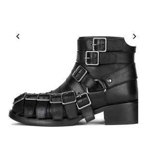 Jeffrey Campbell Black Combat Boots